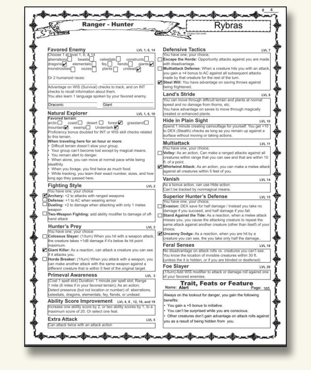 D&amp;D 5E – Character Sheet [rev7] | Dungeon Master Assistance